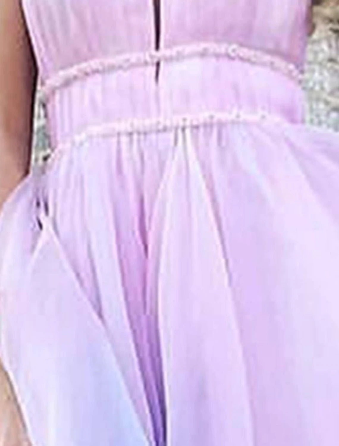 Wholesale A-Line Ombre Fairy Prom Valentine's Day Dress Jewel Neck Sleeveless Floor Length Chiffon with Sleek Pleats